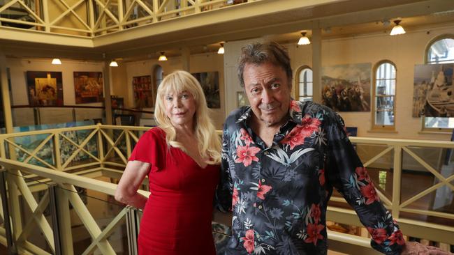 Charles Billich and wife, Christa at their gallery in the Rocks. Picture: John Feder/The Australian.