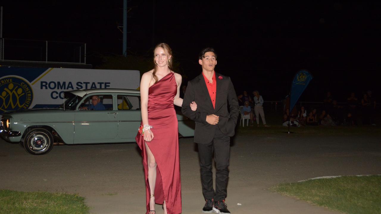 Roma State College formal 2024. Nikita Proud and Josiah Chen.