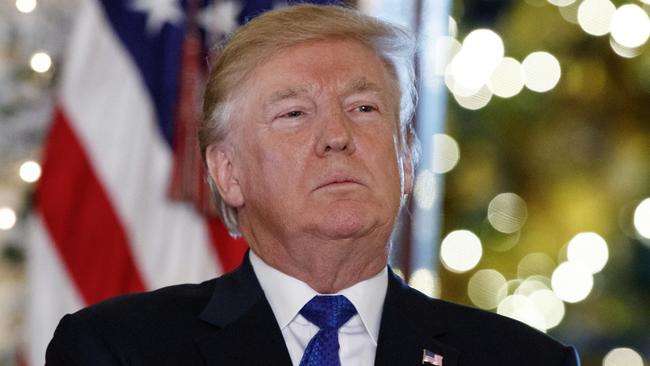 One of America’s largest newspapers has ripped into President Donald Trump. Picture: AP Photo/Evan Vucci