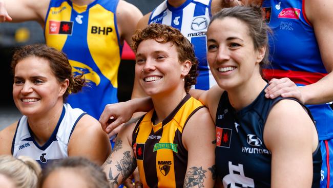 The Hawthorn skipper at the recent AFLW captains day. Picture: Getty Images