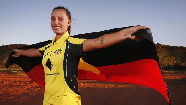 Ash Gardiner is only the second indigenous female to play for Australia. Picture: Getty