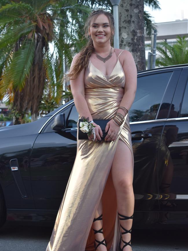 Jakhobi Moren at the Sarina State High School formal at the MECC, Mackay, on Thursday November 19. Picture: Zizi Averill