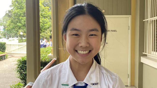 Year 12 Student Bridget Ng just completed her English external exam