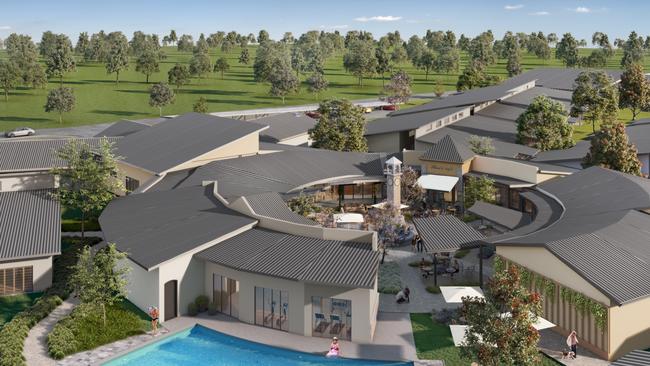 Renee Straguszi and her family are launching Casa Mia senior living community - the development will contain 150 villas, with stylish amenities surrounding a central piazza. Picture: supplied.