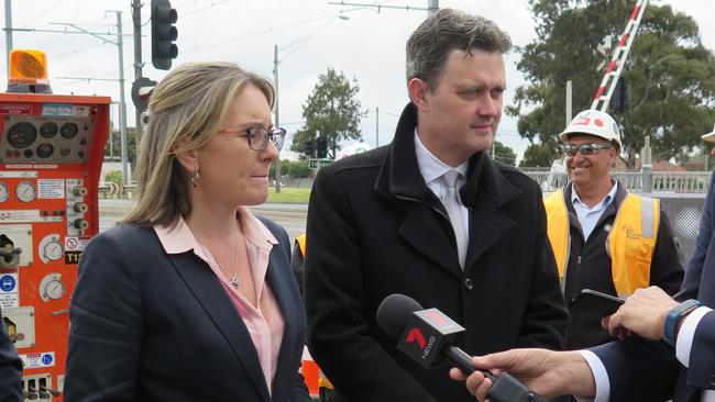 Transport minister Jacinta Allan was joined by Preston state Labor MP Robin Scott to make the announcement.