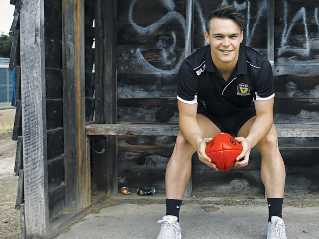 Hawthorn’s Tasmanian recruit Kieran Lovell. Picture: Kim Eiszele