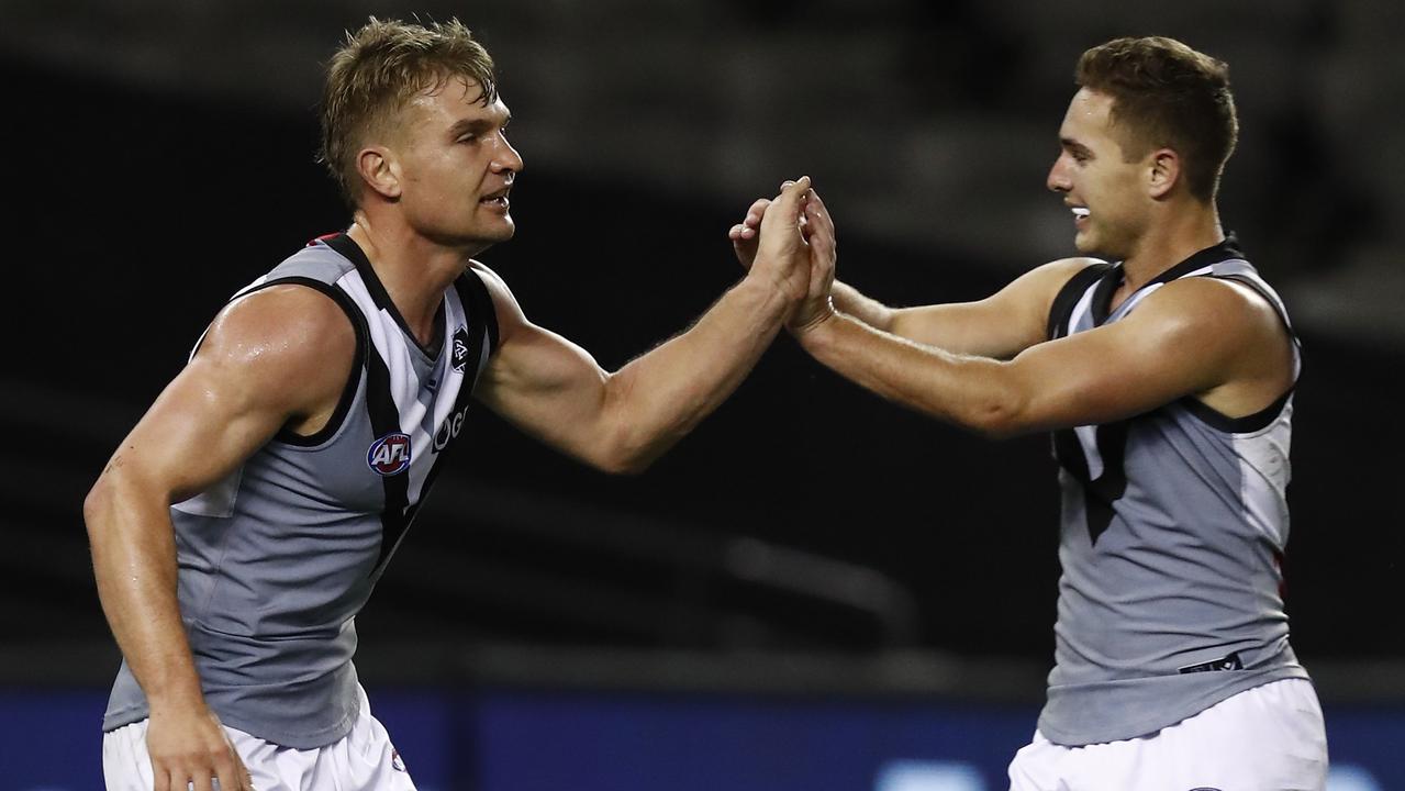 Ollie Wines looms as a serious Brownlow Medal contender. Picture: Getty Images