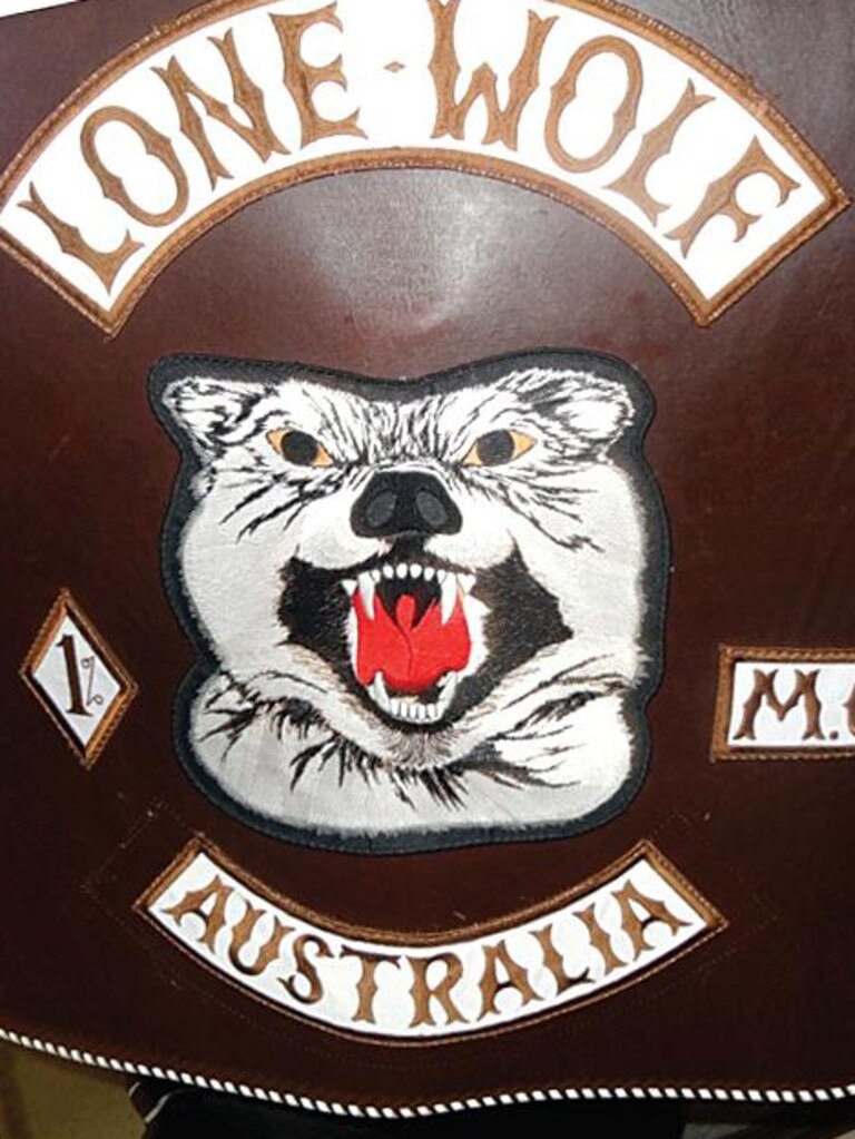 Curry is recognised by authorities to be the president of the Australian National Lone Wolf bikies. Picture: Supplied