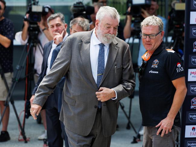 THE DAILY TELEGRAPH, DECEMBER 13, 2023Wests Tigers Media Conference with new interim chief executive, Shane Richardson, addressing the media for the first time since the board was swept out in a radical overhaul. Picture: David Swift