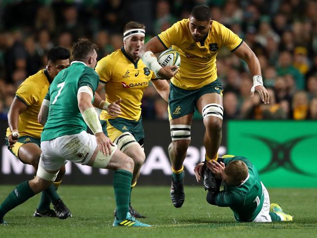 Lukhan Tui will be ready to rip in Friday night’s visit to Auckland’s Eden Park. Picture: Getty Images