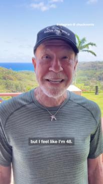 Chuck Norris celebrates his 