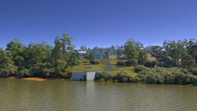 Renders of the Fitzroy to Gladstone pipeline project.