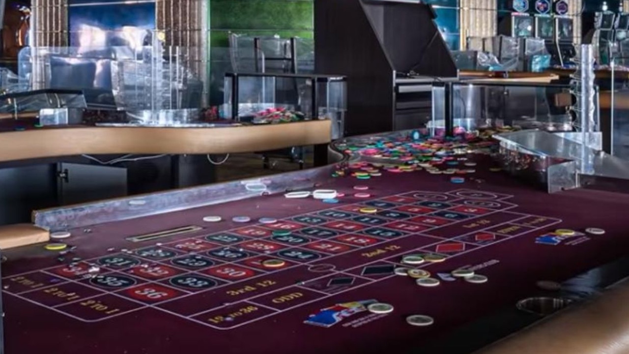 The ship was abruptly put out of use with clothes, boxes and even casino chips sat strewn across the decks. Picture: YouTube - Exploring the Unbeaten Path