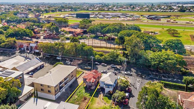 Eagle Farm racecourse is across the road, with the pedestrian entry just 80m or so away.