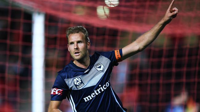 Melbourne Victory goal machine Ola Toivonen is one of the biggest names without a deal beyond this season.