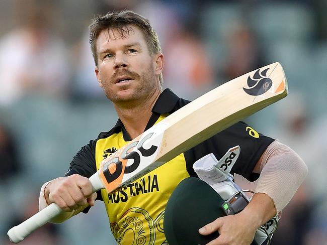 Australian selectors expect David Warner to cut short a lucrative stint in the UAE. Picture: Mark Brake-ICC/ICC via Getty Images