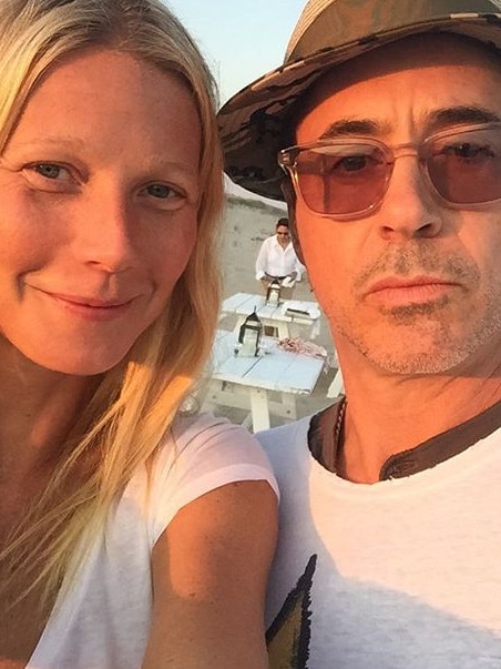 Paltrow and Downey Jr. played love interests Pepper Potts and Tony Stark.