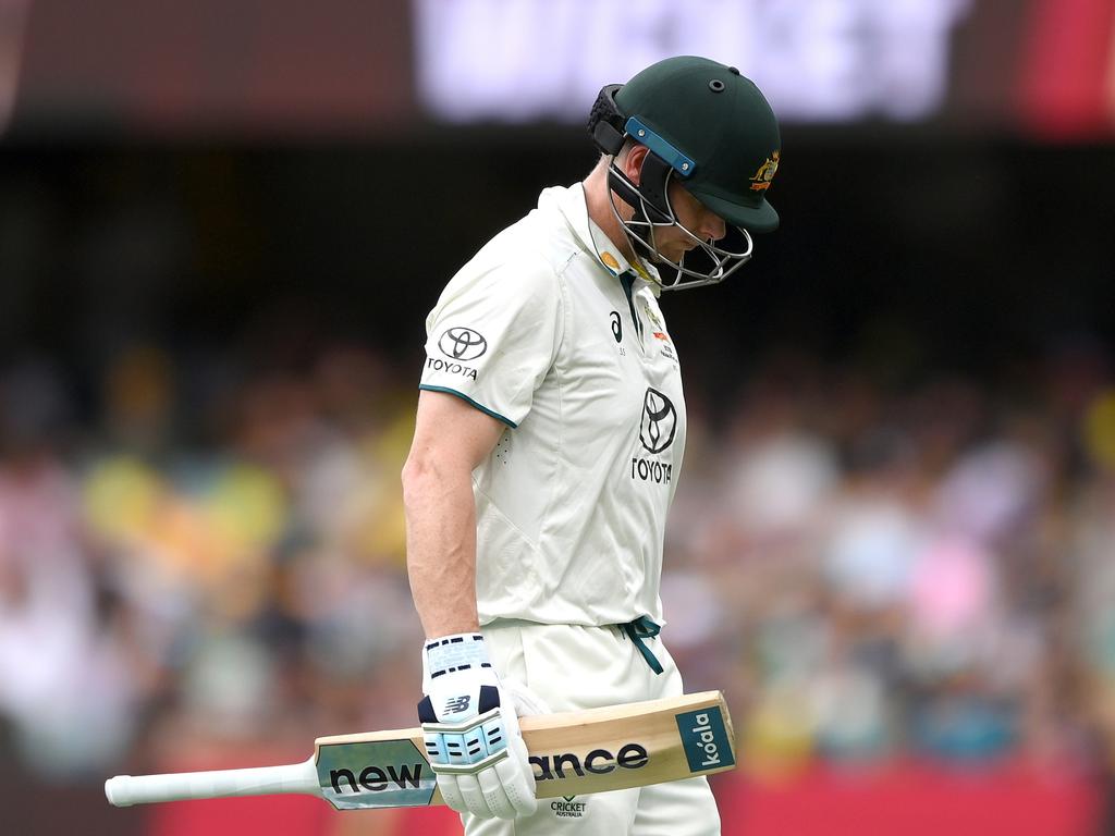 Steve Smith had a day to forget. Picture: Bradley Kanaris/Getty Images