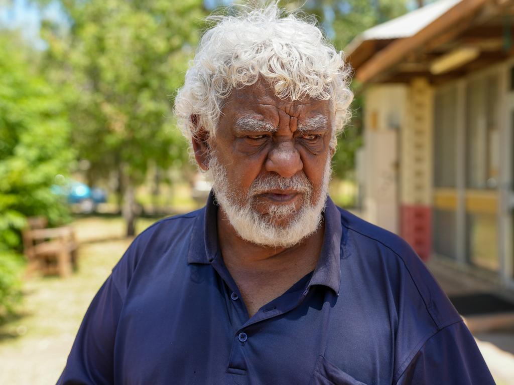 Stolen Generations survivor Mr Tilmouth said “it hurts” to see the current state of affairs. Picture: Damon Van Der Schuit