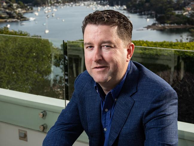 Portraits of Mosman businessman James Spenceley taken at his Mosman home on 13th June 2018. James was the founder of Vocus, and was recently inducted into the Hall of Fame at the Edison Awards for his contribution to the Australian telecommunications industry.  (AAP Image / Julian Andrews).