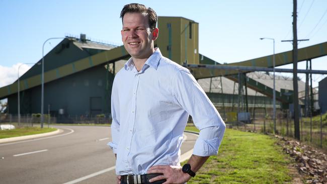 Resources and Northern Australia Minister Matthew Canavan, pictured in Townsville, was a youthful socialist turned Liberal Party member before joining the Nationals. Picture: Cameron Laird