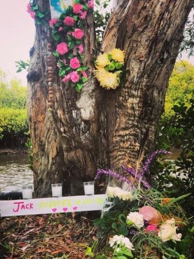 A place to remember Jack Crittle has been set up opposite New Brighton Store and YumYum Tree. Come sit by the river. Picture: Facebook