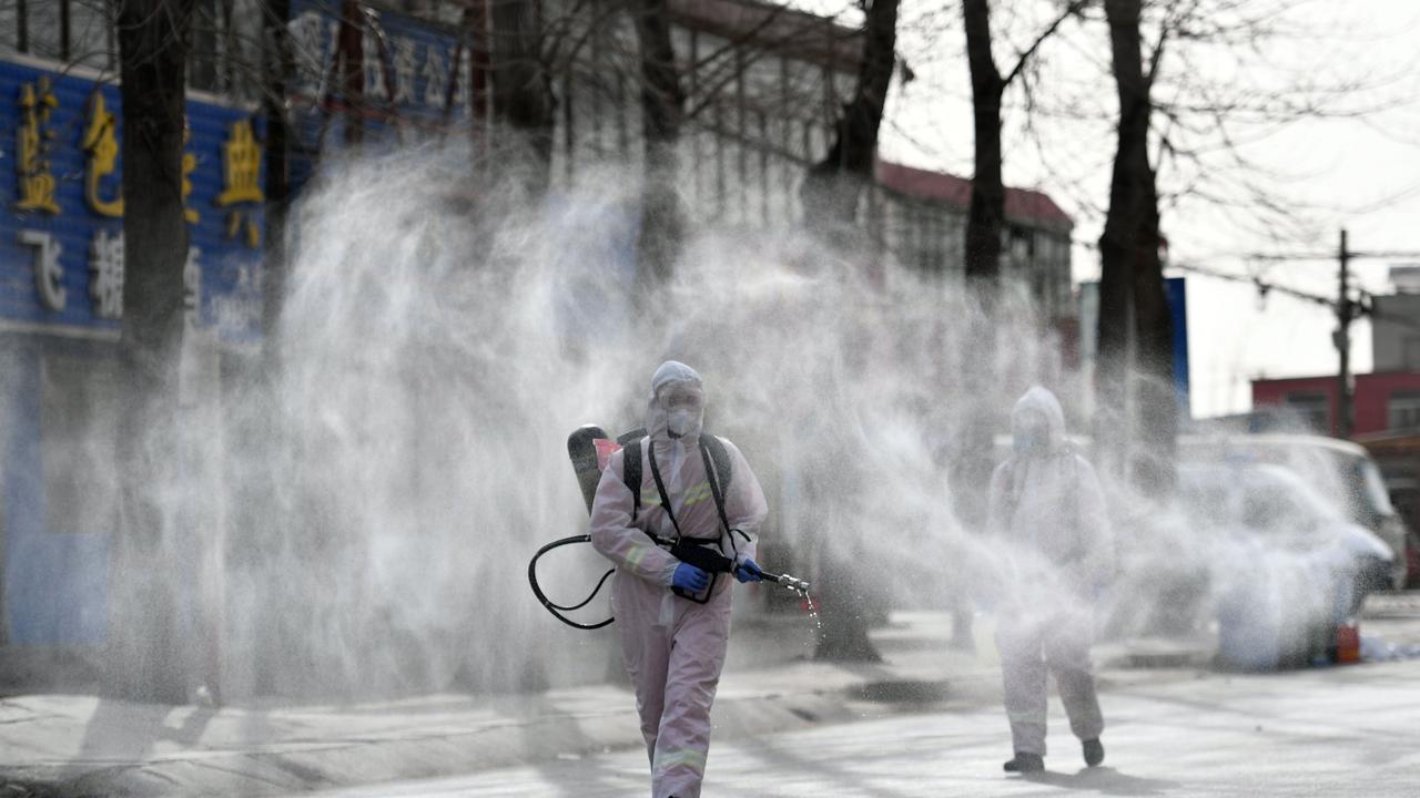 While the first coronavirus cases were detected in China's Hebei province, the country denies it is the result of a lab leak. Picture: AFP.