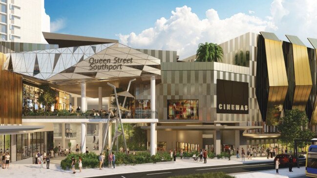 An artist's impression of the Queen Street Village centre