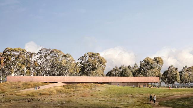 Concept designs released for new Heysen Gallery at Hahndorf. Picture: Snøhetta