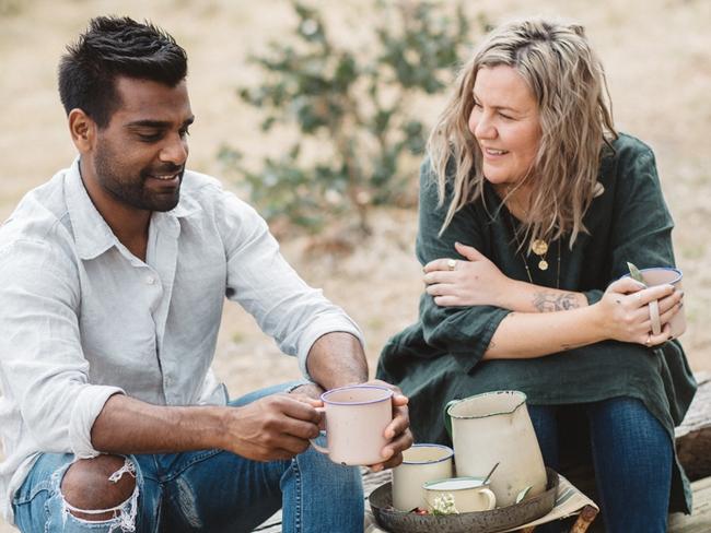 Warndu co-founders Damien Coulthard and Rebecca Sullivan.