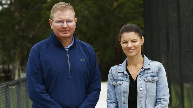 Craig Laundy donated $100,000 of his own money to the new Liberal Candidate for Reid Fiona Martin. Picture: John Appleyard