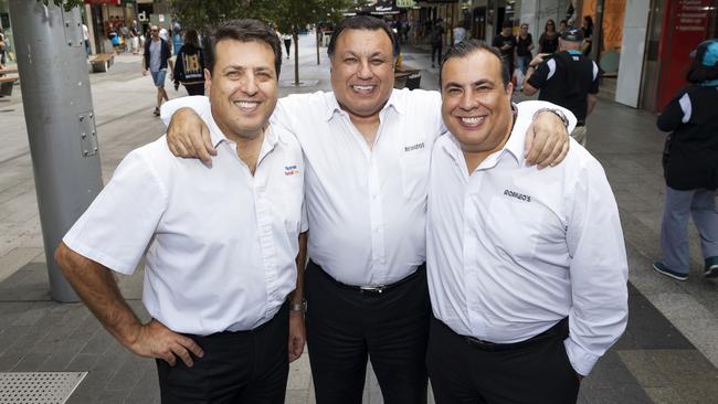 Romeo’s Retail group is led by brothers Anthony, Paul and Joseph Romeo. Picture: Jennie Groom