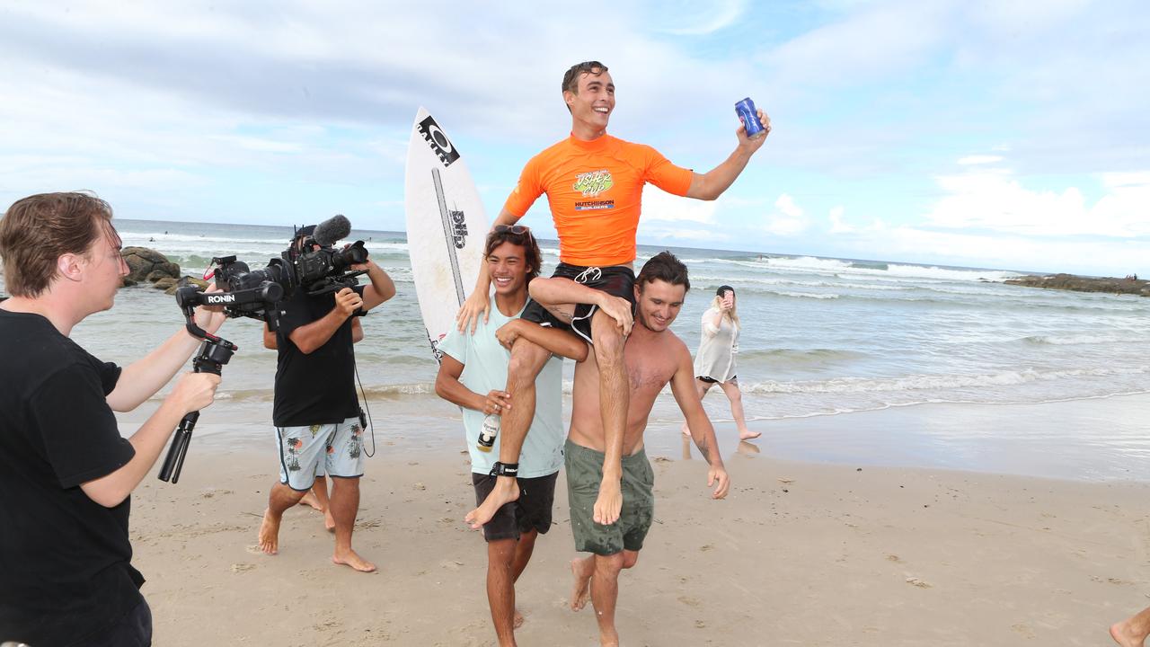 Usher Cup Finals at Snapper Rocks Winner Sheldon Simkus. 30 January 2022 Coolangatta Picture by Richard Gosling