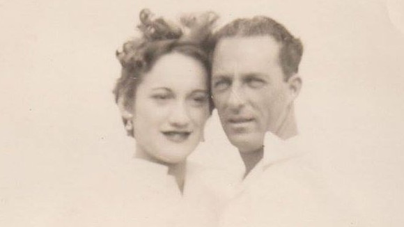 Marion and her husband Des, who died in 2001.