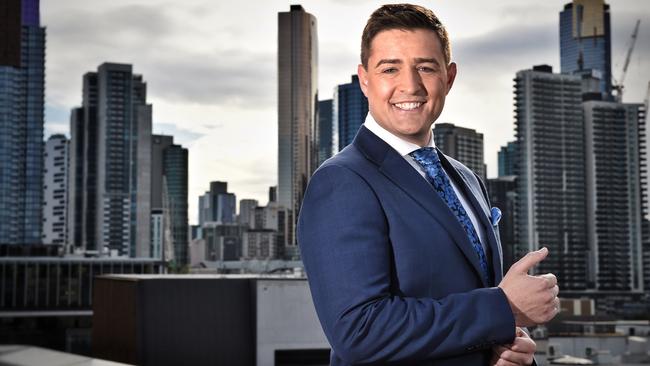 Former A Current Affair reporter Seb Costello in Melbourne. Picture: Tony Gough