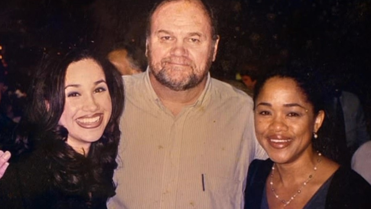 Meghan Markle with her parents Thomas Markle and Doria Ragland.