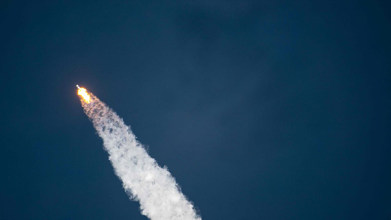 The SpaceX Falcon 9 rocket and Dragon spacecraft launches. Picture: Brandon Bell/Getty Images/AFP