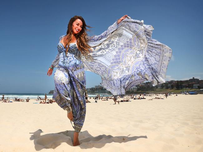 It is fitting for the kaftan designer that the show will be held at Bondi Beach after opening her first boutique there in 2004. Picture: Richard Dobson