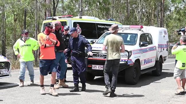 VIDEO: Police at Deebing Creek Protest