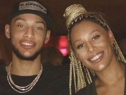 Ben Simmons with his sister Olivia.