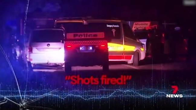 Chilling moment Queensland cops reported shot (7NEWS)