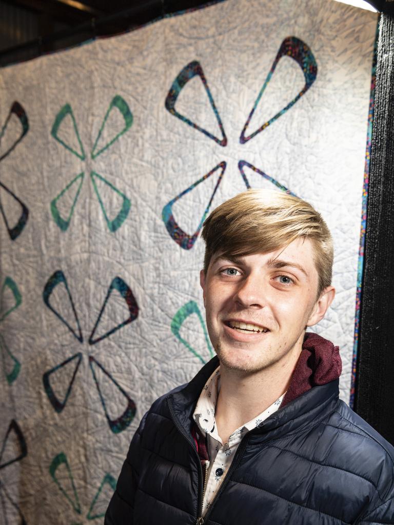 Australian artisan Jackson Cook of the House of Jackson with his work on show at Craft Alive at the Goods Shed, Saturday, May 21, 2022. Picture: Kevin Farmer