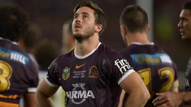 It was almost the same bit of turf where Ben Hunt dropped the ball in the grand final. (Photo by Brett Hemmings/Getty Images)