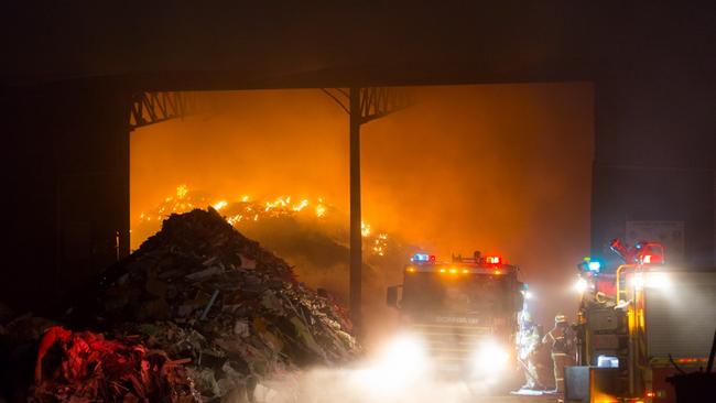 More than 75 officers were involved in the fire fight. Picture: Uniform Photography