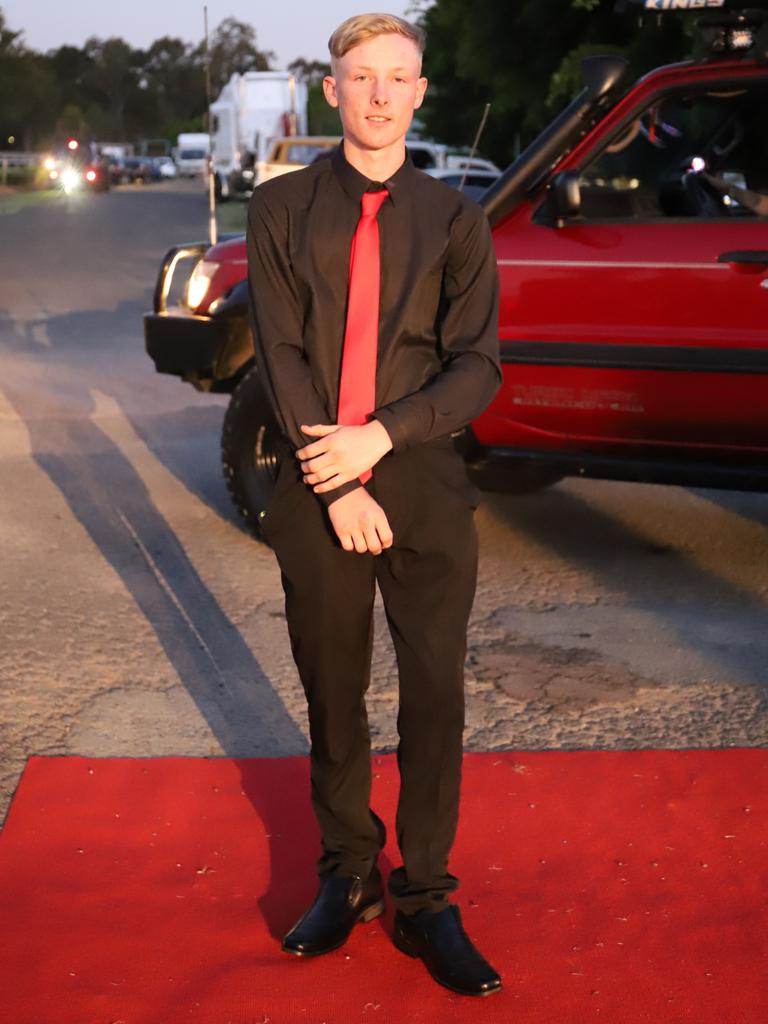 Harley Robertson at the James Nash State High School formal 2022.