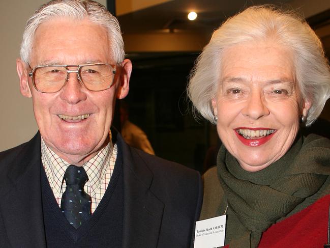 Civic reception for 2007 Orders of Australia recipients  Lindsay Heath and Patricia Heath AM, BEM