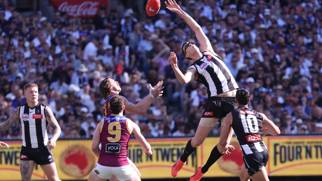 Brisbane and Collingwood met in last year’s grand final. Picture: David Caird