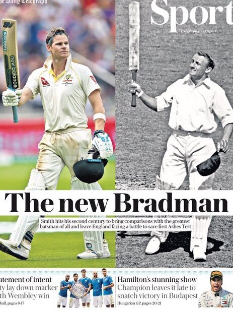 The London Telegraph applauds the new Bradman