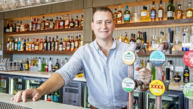 Chris Allison at the revamped 'The Komo' at Redcliffe.
