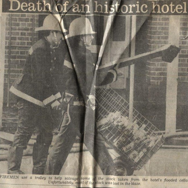 Clippings from the Townsville Bulletin about the Buchanan's Hotel fire. Picture: Supplied.